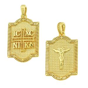 CHRISTIAN CHARMS Double Sided from 9K Yellow Gold 3KR.D382P - 24802