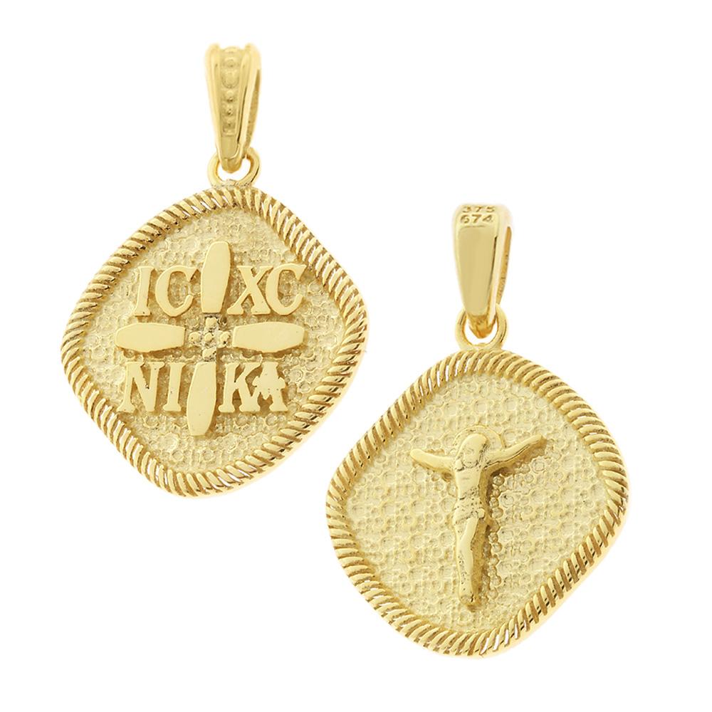 CHRISTIAN CHARMS Double Sided Amulet SENZIO Collection in K9 Yellow Gold 3KR.D532P