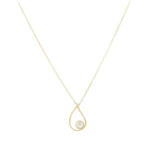 NECKLACE SENZIO Collection K9 Yellow Gold with Pearls 3PE.367C - 54389