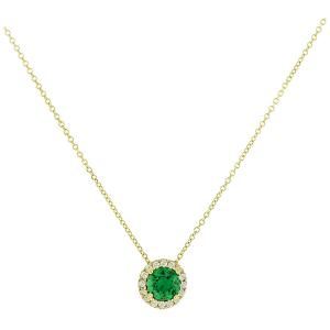 NECKLACE Rosette with Zircon in K9 Yellow Gold 3SOU.03.1361C - 30672