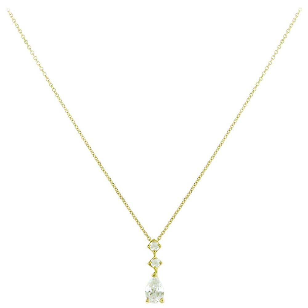 NECKLACE SENZIO Yellow Gold K9 with Zircon 3SOU.11984C