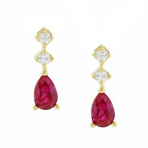 EARRINGS SENZIO Collection K9 Yellow Gold with Zircon Stones 3SOU.03.11983OR - 22412