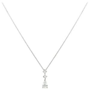 NECKLACE SENZIO Collection White Gold 9K with Zircon 3SOU.11984BC - 29920