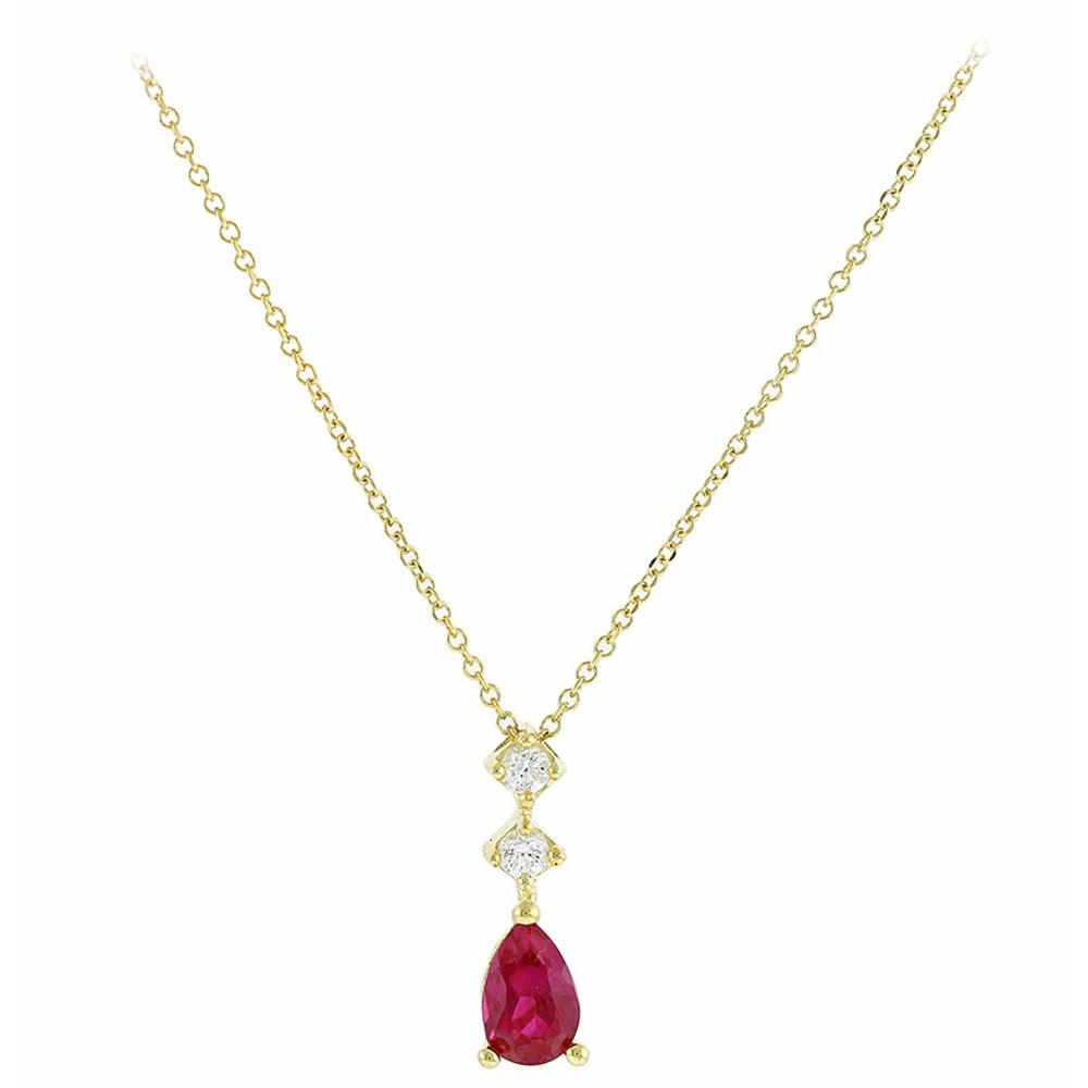 NECKLACE Women Yellow Gold K9 with Zircon Stones 3SOU.04.11983C