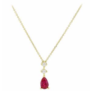 NECKLACE Women Yellow Gold K9 with Zircon Stones 3SOU.04.11983C - 22137