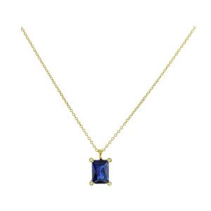 NECKLACE Single Stone Yellow Gold 9K with Zircon 3SOU.1373C - 15112