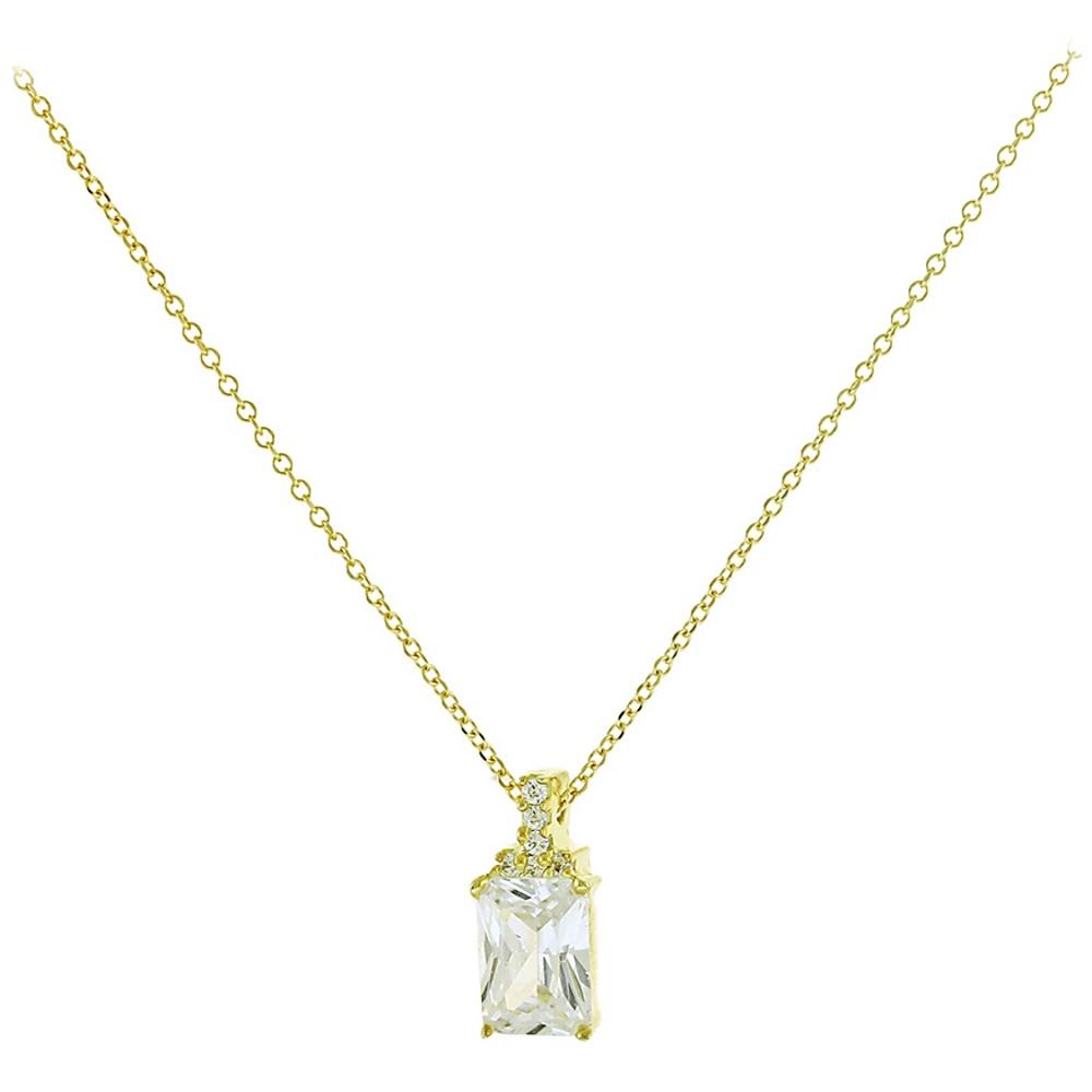 NECKLACE SENZIO 9K Yellow Gold with Zircon Stones 3SOU.1408C