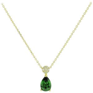 NECKLACE SENZIO Collection K9 Yellow Gold with Zircon Stones 3SOU.1416C - 14795