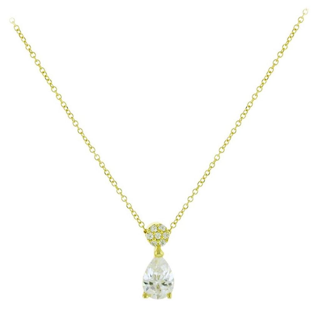 NECKLACE SENZIO 9K Yellow Gold with Zircon Stones 3SOU.01.1417C