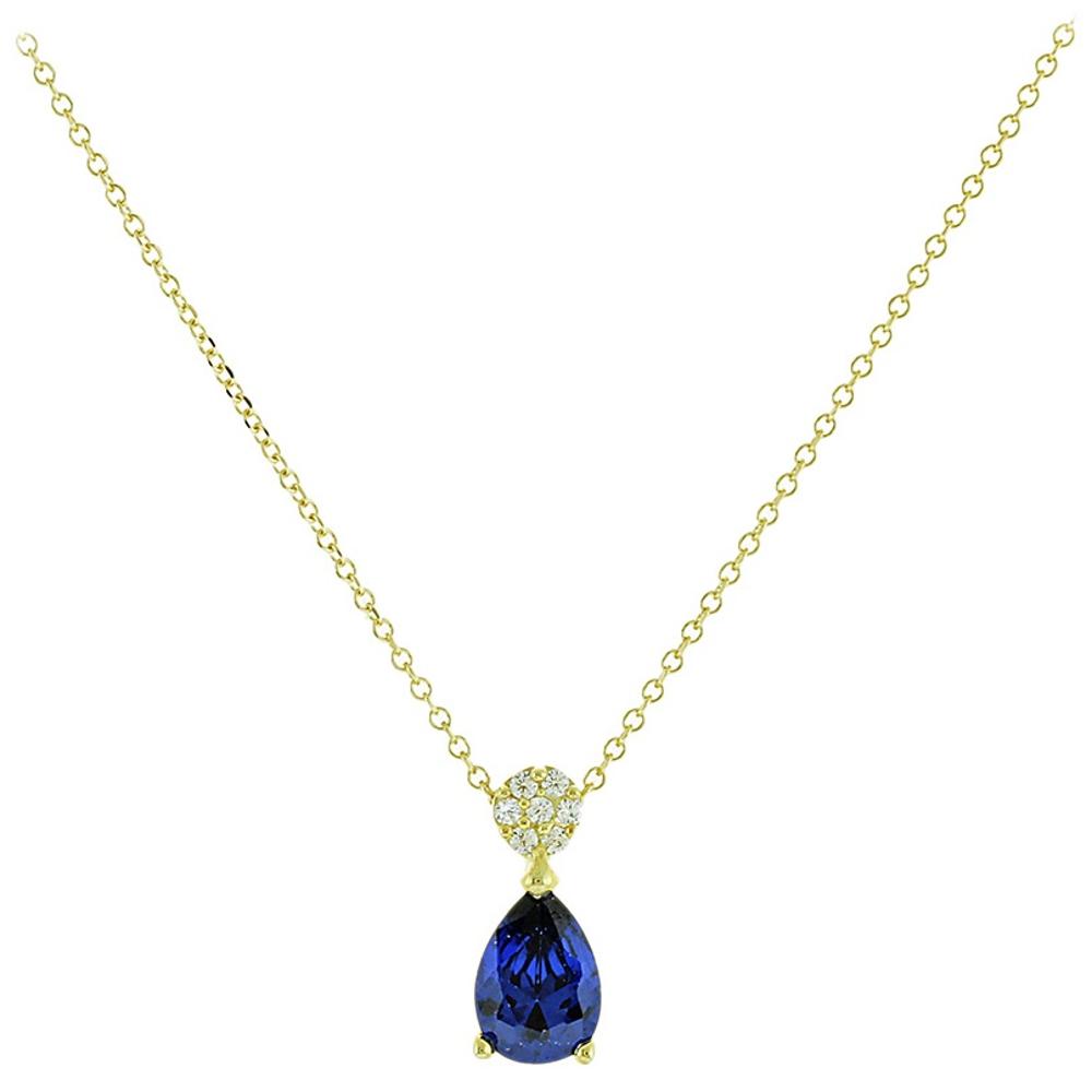 NECKLACE SENZIO K9 Yellow Gold with Zircon Stones 3SOU.1418C