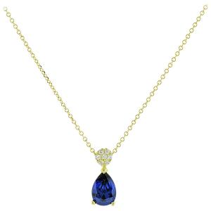 NECKLACE SENZIO K9 Yellow Gold with Zircon Stones 3SOU.1418C - 14843