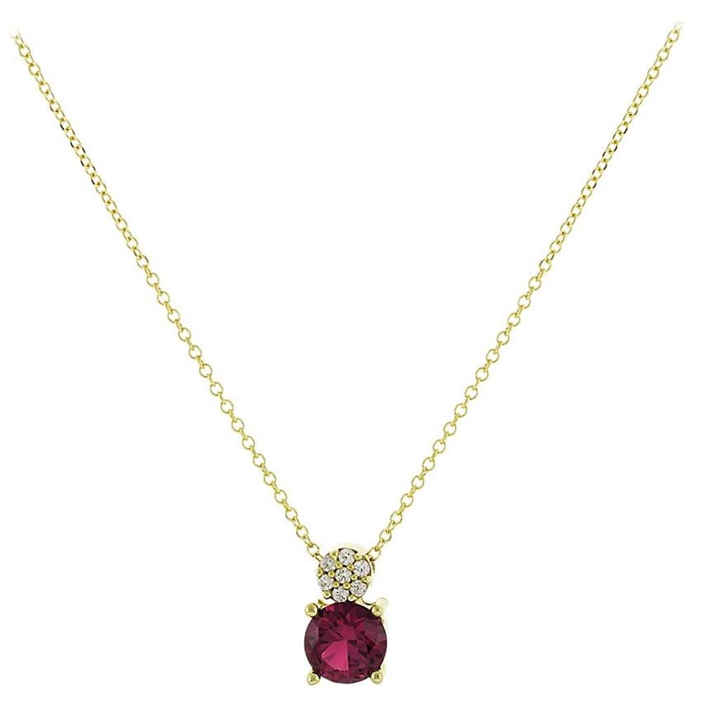 NECKLACE SENZIO 9K Yellow Gold with Zircon Stones 3SOU.1430C