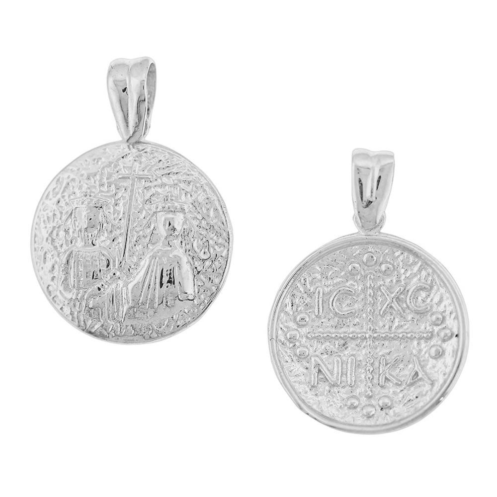 CHRISTIAN CHARMS Double Sided SENZIO Collection from K9 White Gold 3SOU.15LME