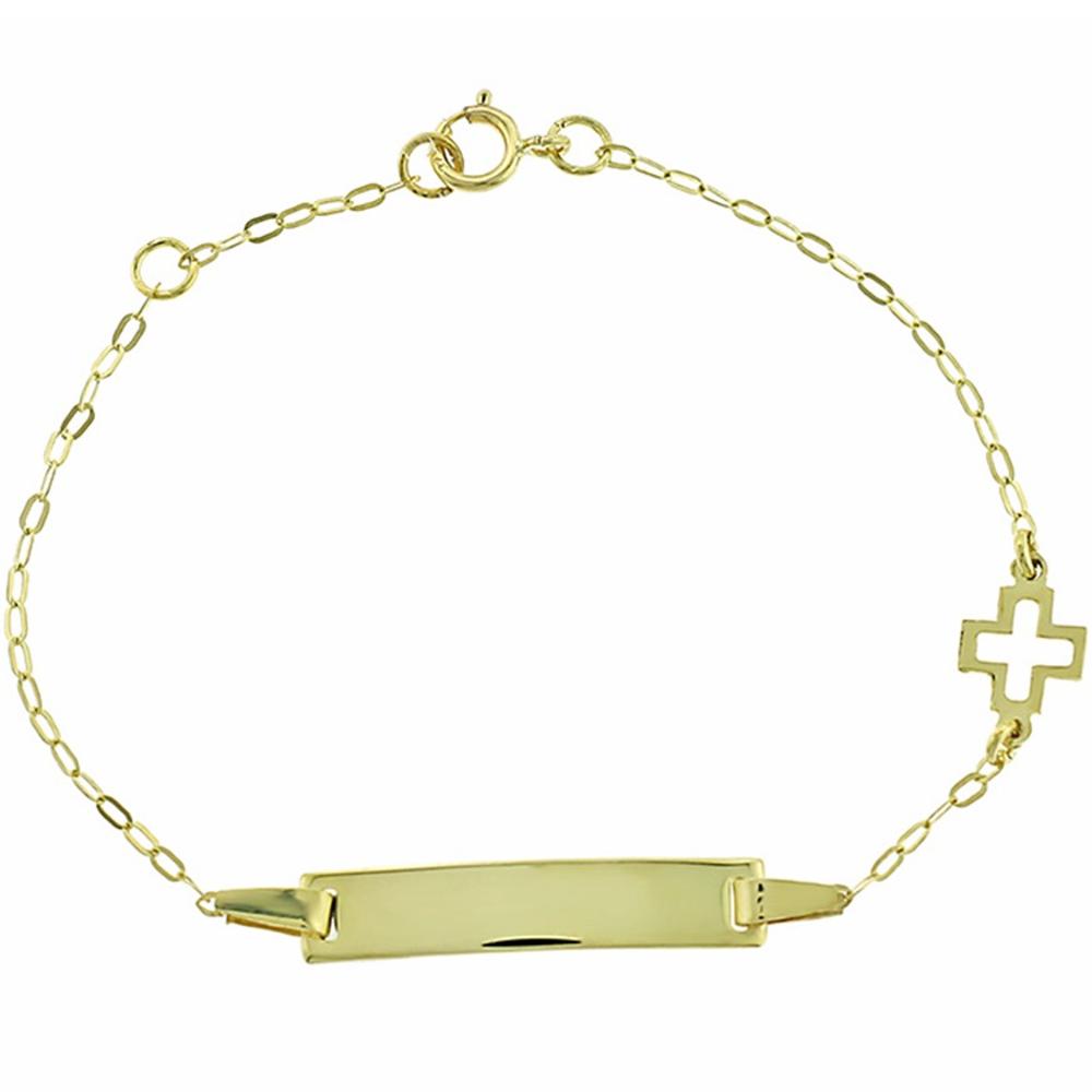 IDENTITY Bracelet for Babies K9 in Yellow Gold 3SOU.903B