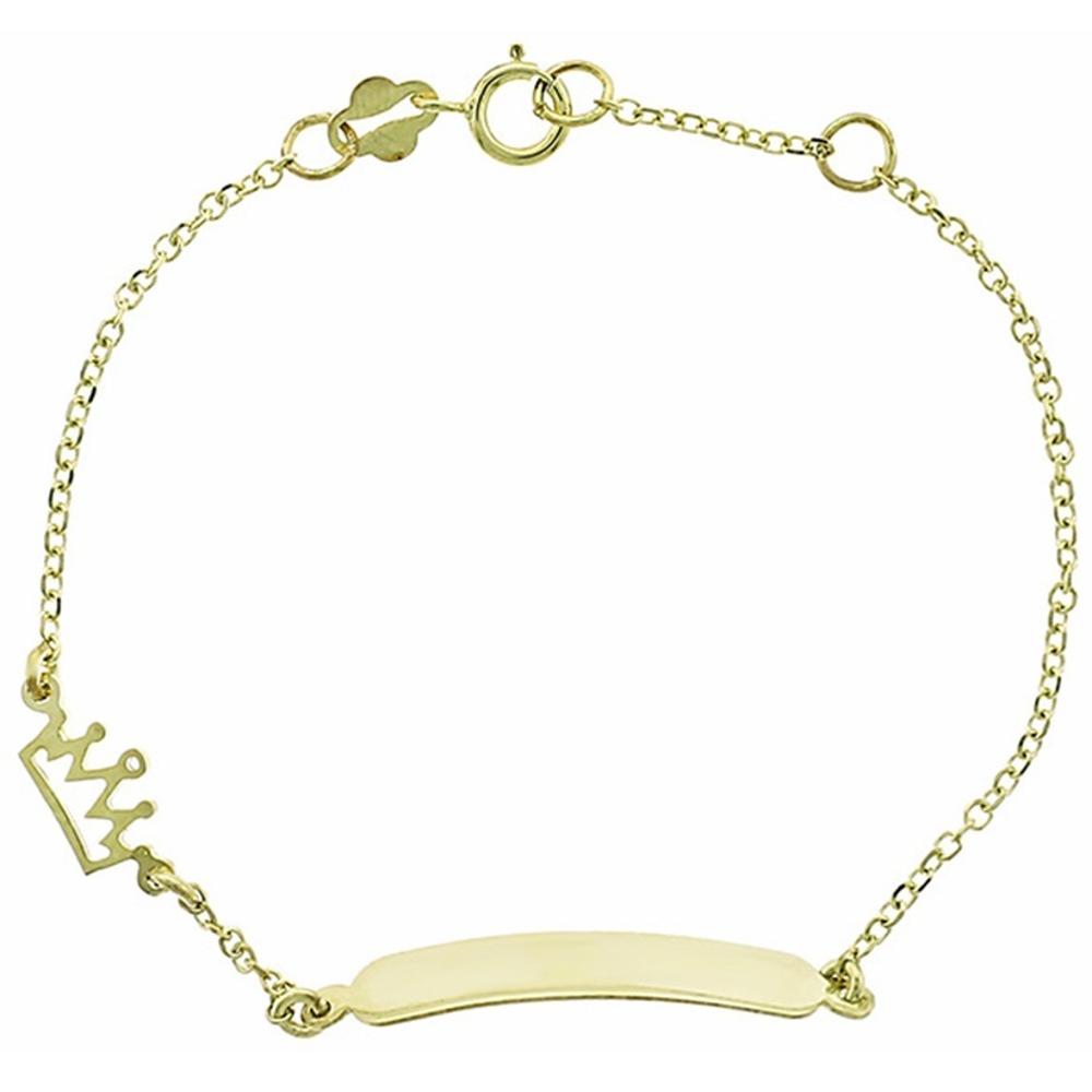 IDENTITY Bracelet Crown K9 in Yellow Gold 3SOY.293B