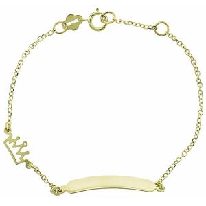 IDENTITY Bracelet Crown K9 in Yellow Gold 3SOY.293B - 51429