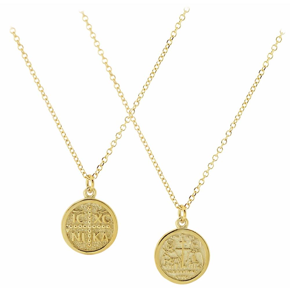 CHRISTIAN CHARMS Double Sided Yellow Gold 9K with Chain 3VAR.02.680C