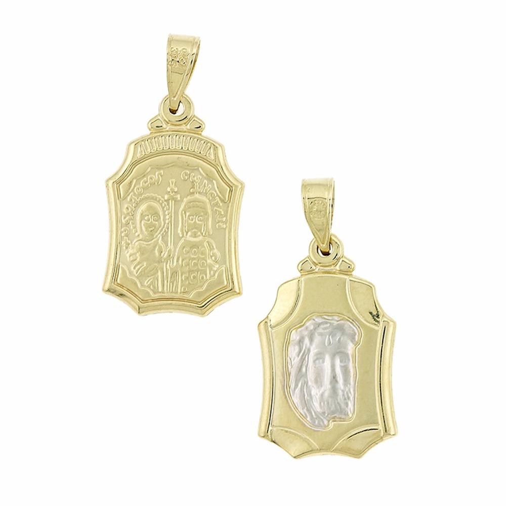 CHRISTIAN CHARMS Double Sided Amulet SENZIO Collection in K9 Yellow Gold 3VAR.D015P