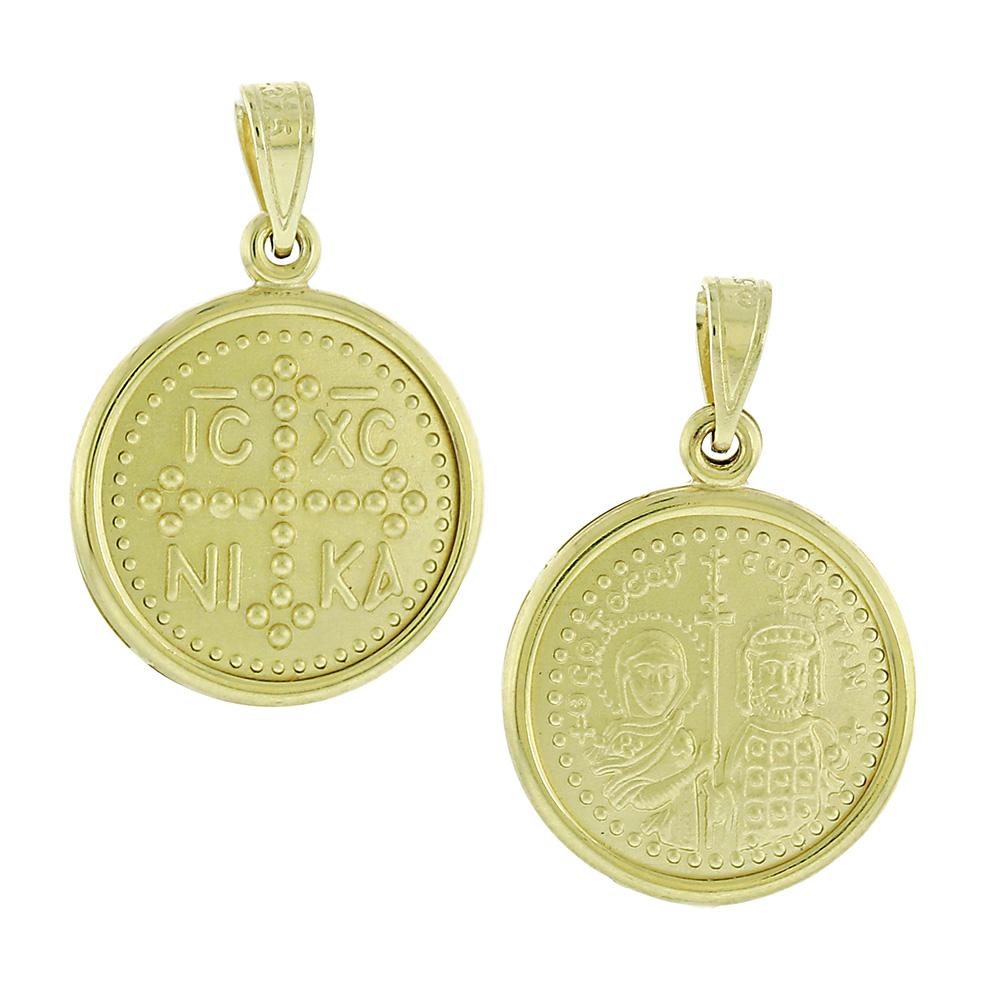 CHRISTIAN CHARMS Double Sided from 9K Yellow Gold 3VAR.227P