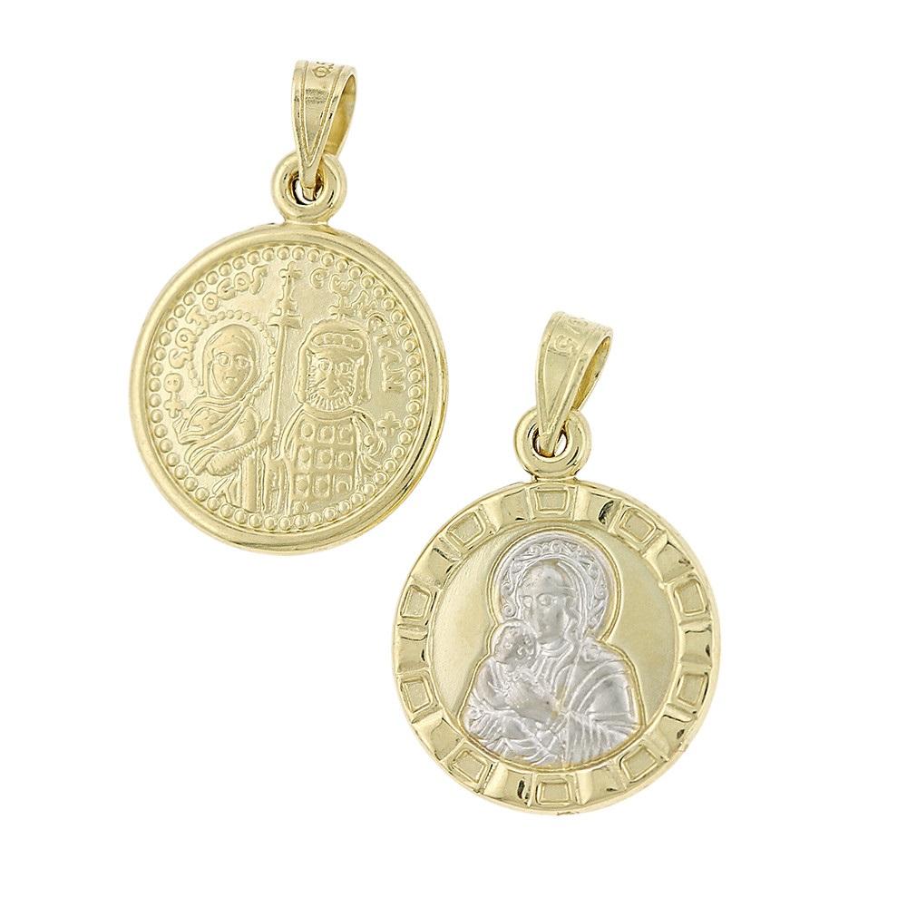 CHRISTIAN CHARMS Double Sided Amulet SENZIO Collection in K9 Yellow Gold 3VAR.D3P