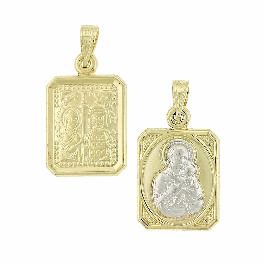 CHRISTIAN CHARMS Double Sided Amulet SENZIO Collection in K9 Yellow Gold 3VAR.D6P