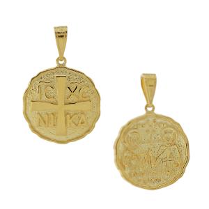 CHRISTIAN CHARMS Double Sided from 9K Yellow Gold 3VAR.DK210P - 14206