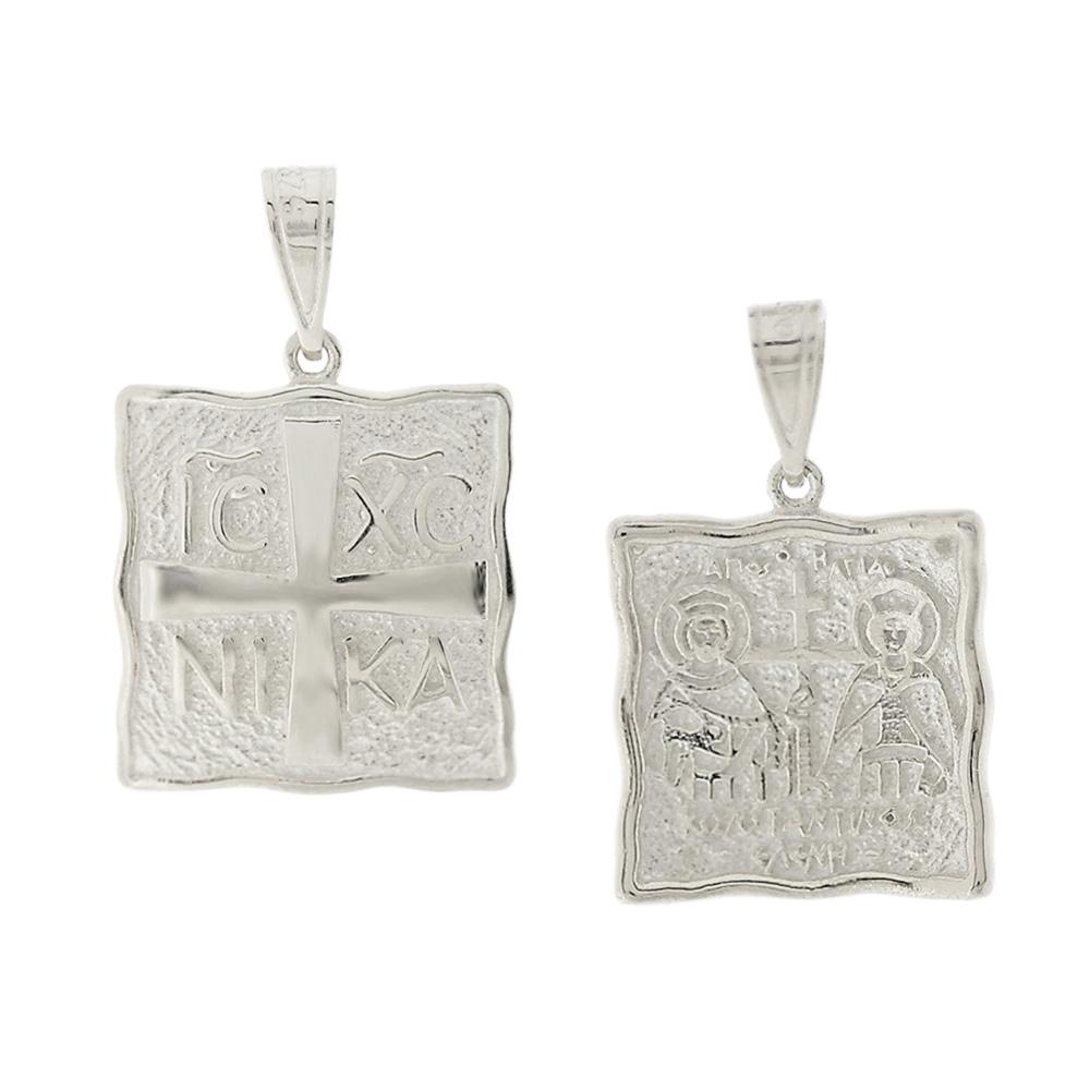 CHRISTIAN CHARMS Double Sided SENZIO Collection from K9 White Gold 3VAR.DK211BP