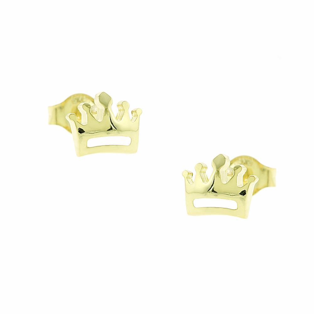 EARRINGS Crowns 9K Yellow Gold 3SOU.01.231SK