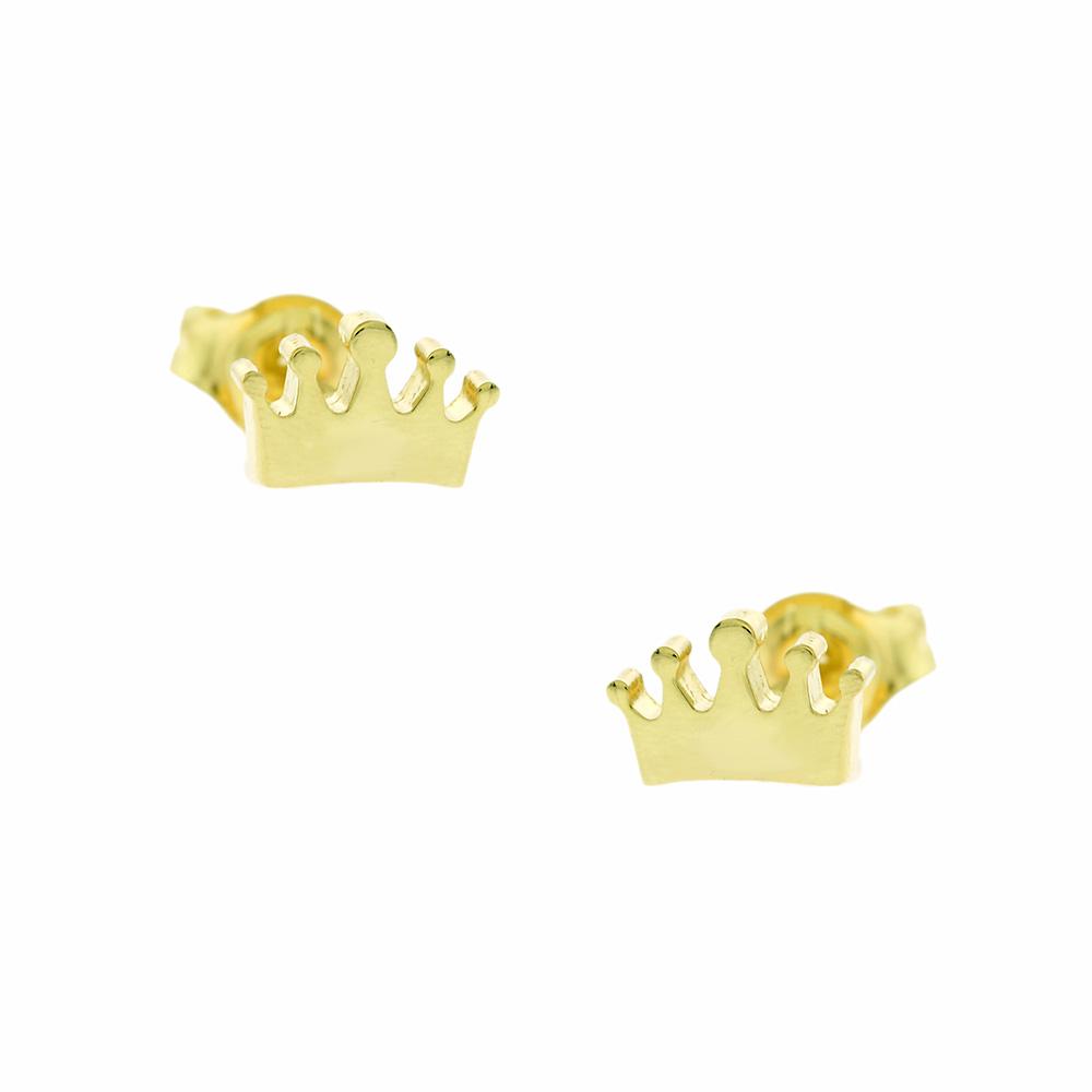 EARRINGS Crowns 9K Yellow Gold 3SOU.02.828MSK