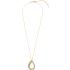 BREEZE Gold Tear Necklace with Crystals 925° Silver 413020.1 - 1