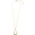 BREEZE Gold Tear Necklace with Crystals 925° Silver 413025.1 - 1