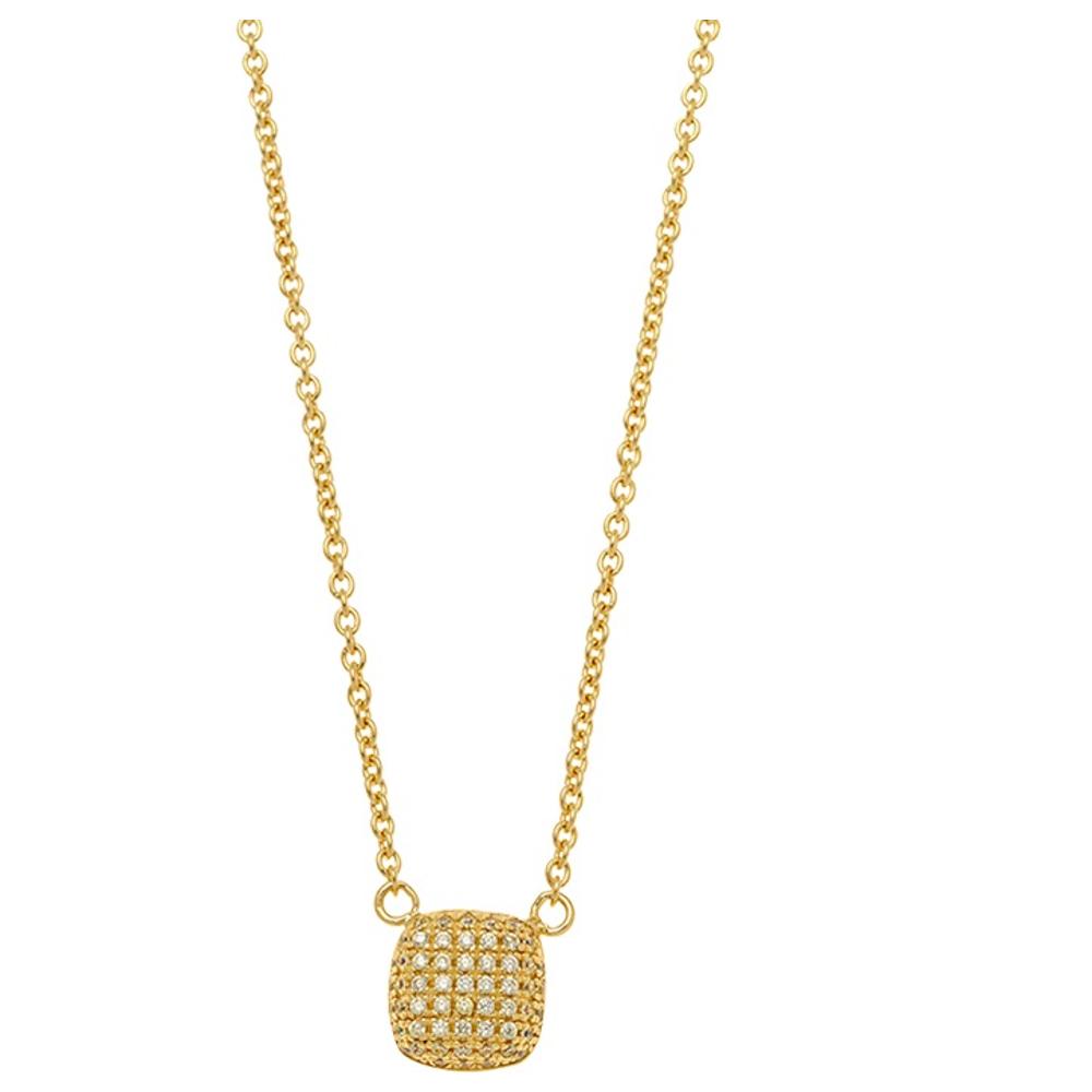 BREEZE Gold Necklace with Crystals 925° Silver 413027.1