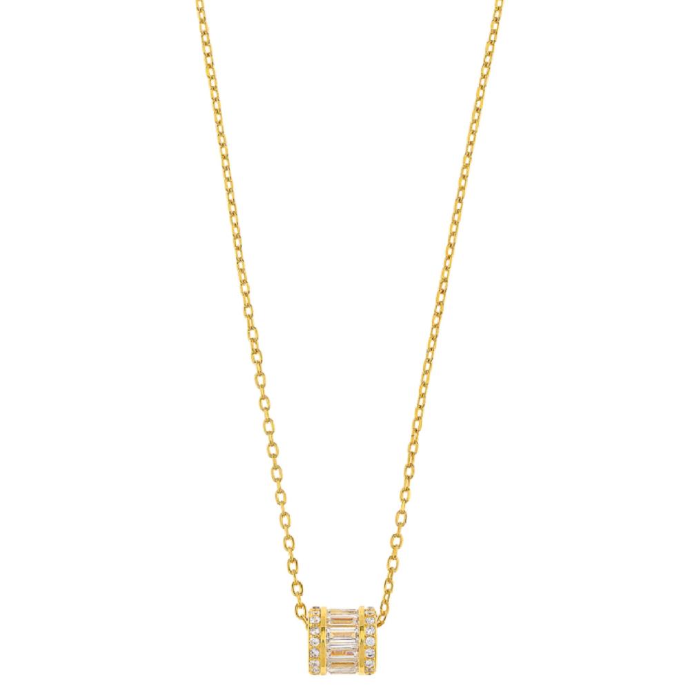 NECKLACE BREEZE Gold-Plated Silver with Zircon Stones 925° 416002.1