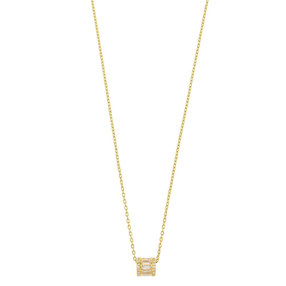 NECKLACE BREEZE Gold-Plated Silver with Zircon Stones 925° 416002.1