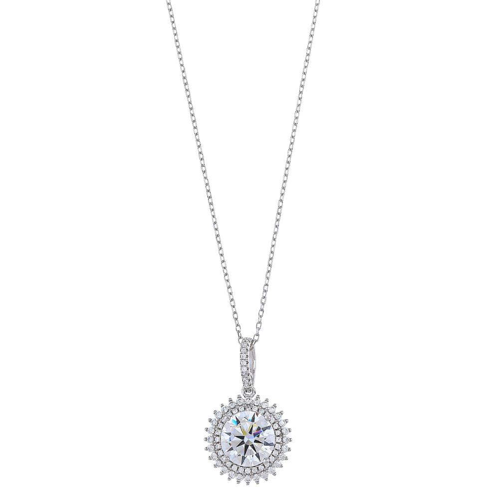 NECKLACE BREEZE Silver 925° with Zircon Stones 416003.4