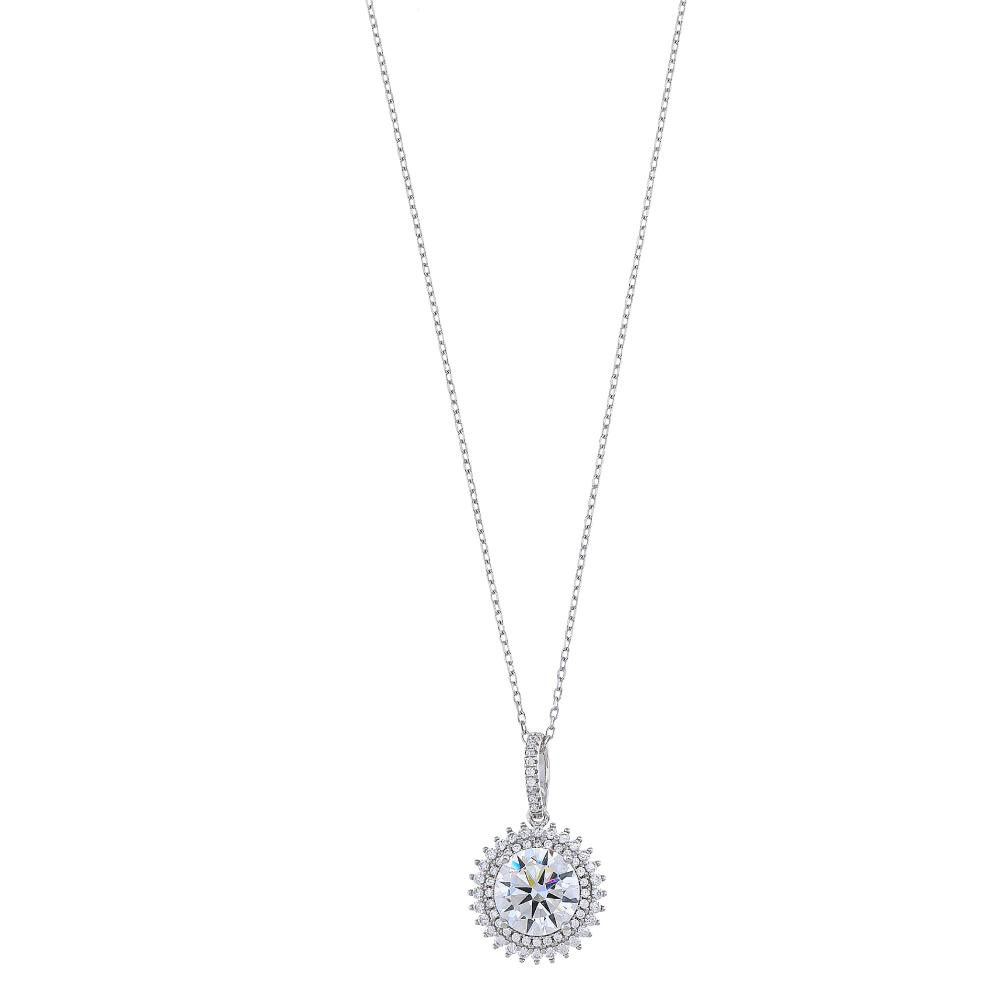 NECKLACE BREEZE Silver 925° with Zircon Stones 416003.4