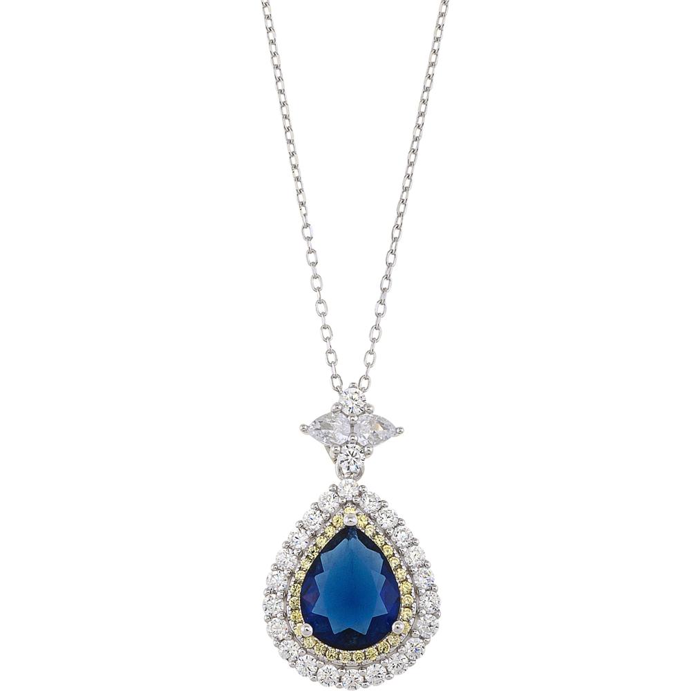 NECKLACE BREEZE Silver 925° with Zircon Stones 416009.4