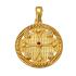 CHRISTIAN CHARMS Byzantine Double Sided SENZIO Collection from K9 Yellow Gold with Zircon 418Y.K9 - 2