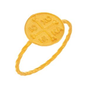 ΔΑΧΤΥΛΙΔΙ Κωνσταντινάτο SENZIO Collection Κ14 Κίτρινο Χρυσό 4614193 - 31056