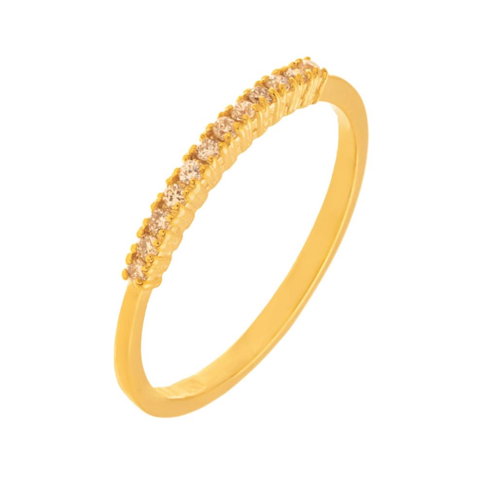 RING Row SENZIO Collection K18 Yellow Gold with Diamonds 4614195