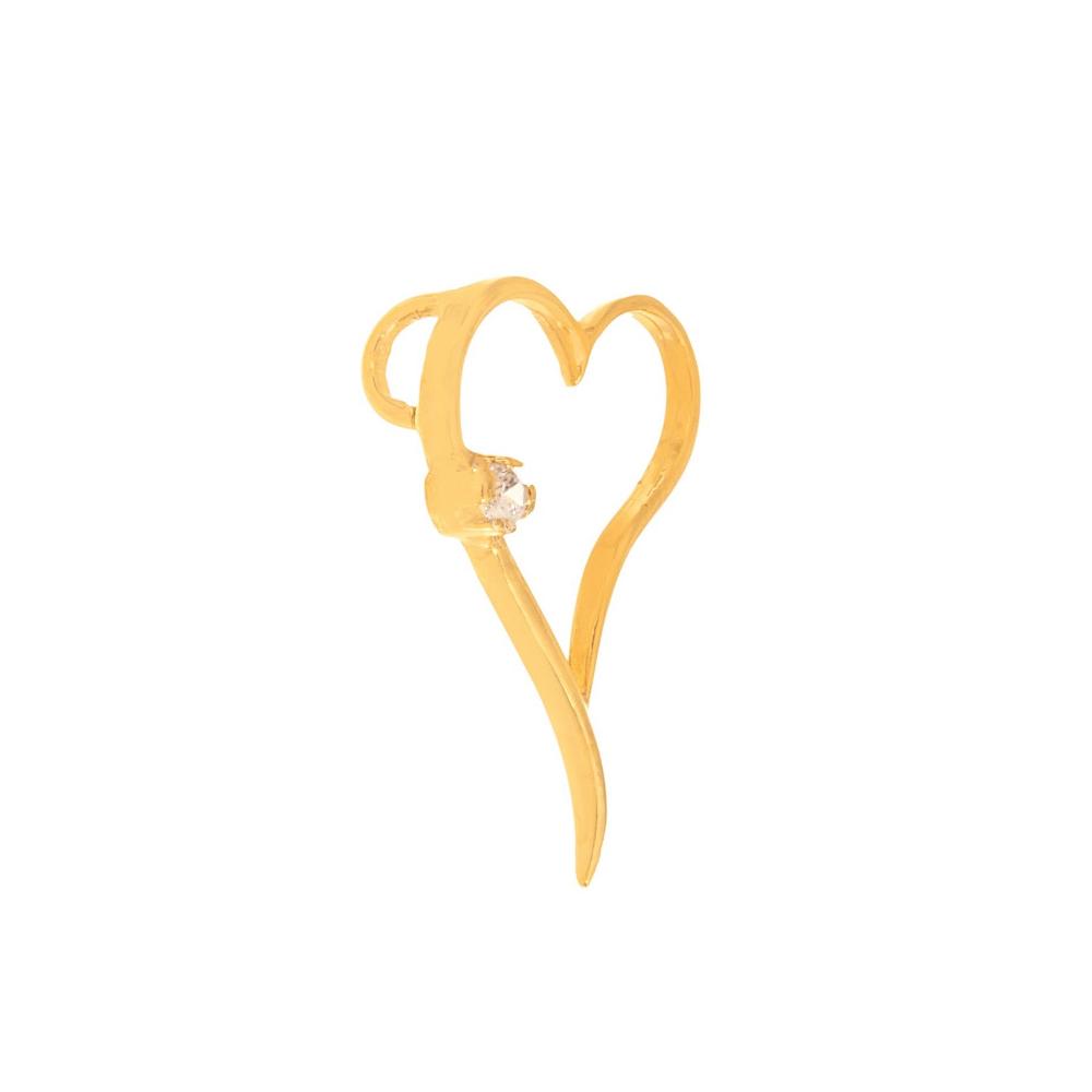 PENDANT Heart SENZIO Collection K9 Yellow Gold with Zircon Stones 46165.K9