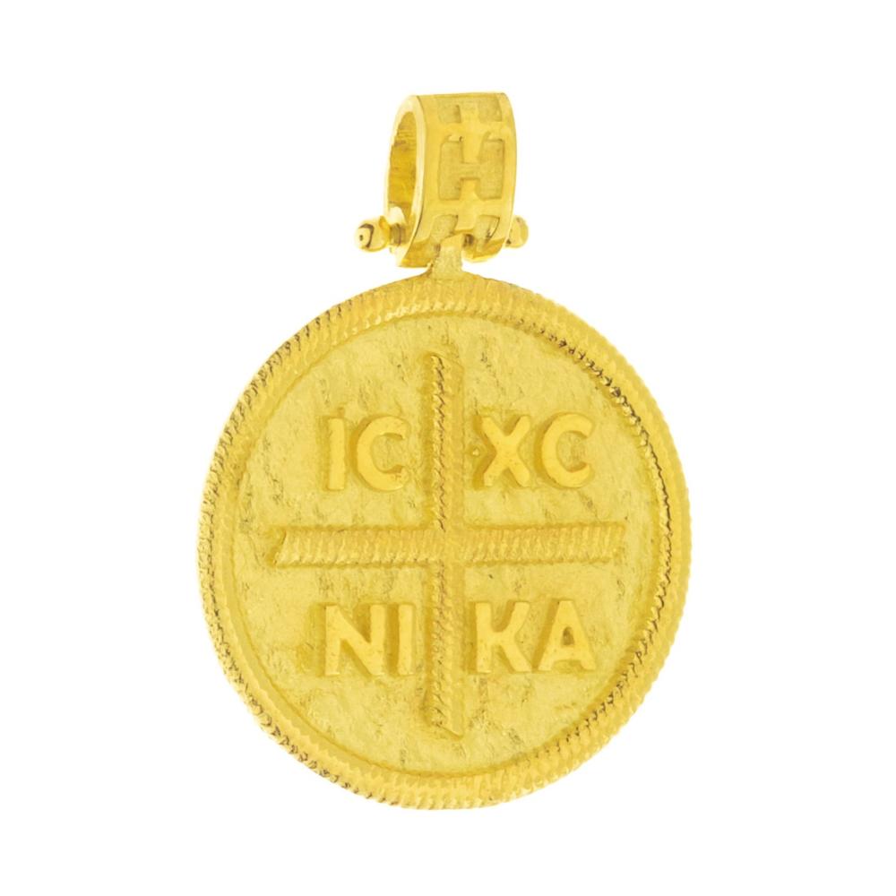 CHRISTIAN CHARMS Amulet Hand Made SENZIO Collection K9 Yellow Gold 46298K