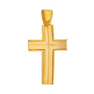 ΣΤΑΥΡΟΣ Ανδρικός SENZIO Collection K14 από Κίτρινο Χρυσό 463140.K14 - 59890