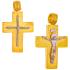 CROSS Hand Made Double Sided 14K from Yellow and White Gold 46348 - 0