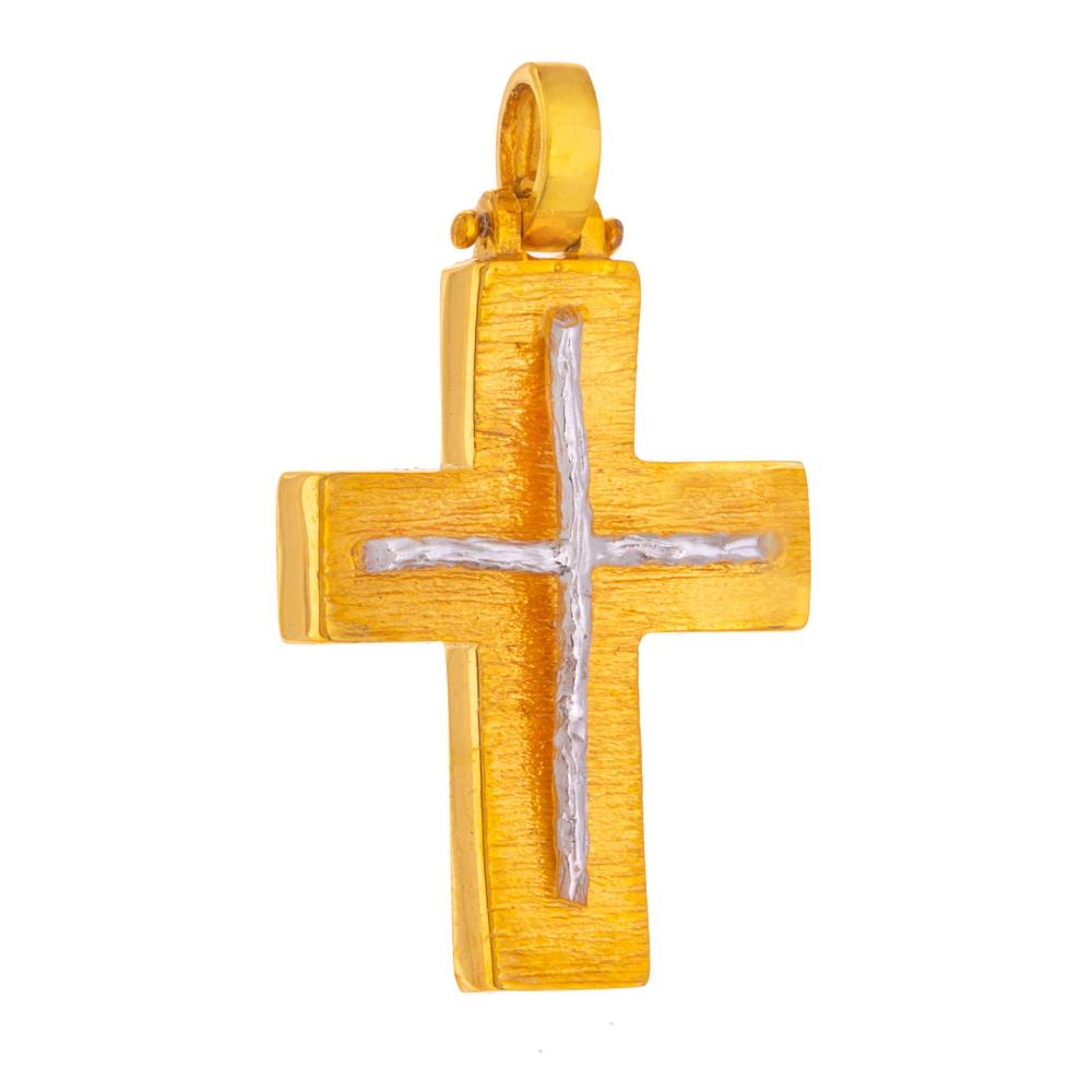 CROSS Hand Made SENZIO Collection K14 Yellow and White Gold 46358