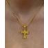 CROSS Handmade Byzantine SENZIO Collection in K14 Yellow Gold with Zircon 464195 - 2