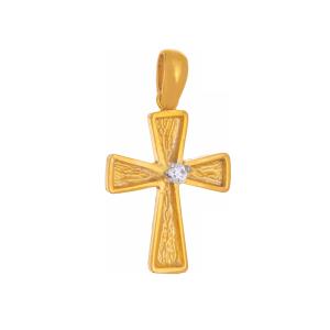 CROSS Hand Made SENZIO Collection K9 Yellow Gold with Zircon Stone 46658 - 30042