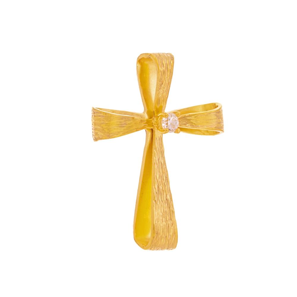 CROSS Handmade SENZIO Collection in K14 Yellow Gold with Zircon 46680.K14