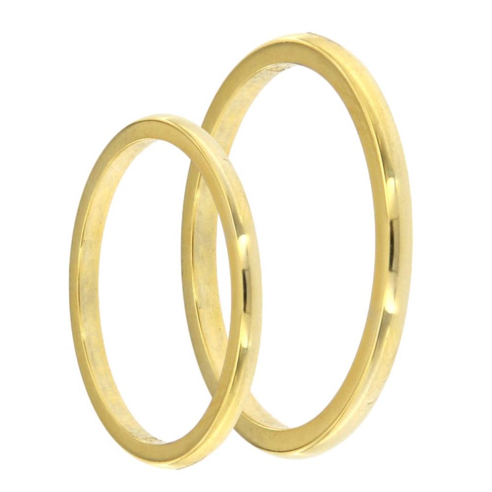 WEDDING RINGS Minimal Dinos Karalis Yellow Gold VR049