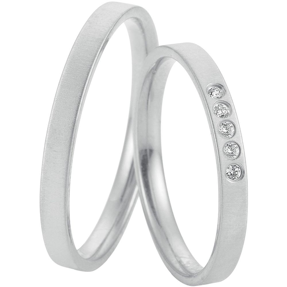 BREUNING Welcome  Collection Wedding Rings White Gold 4953-4954W